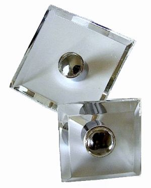 Silver lucite glass knobs pulls via myLusciousLife.com.jpg